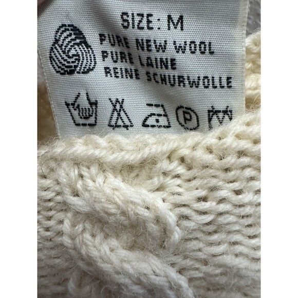 VTG Dale Of Norway Unique Cream Embroidered Wool Sweater Cottagecore Women’s M - Picture 6 of 6